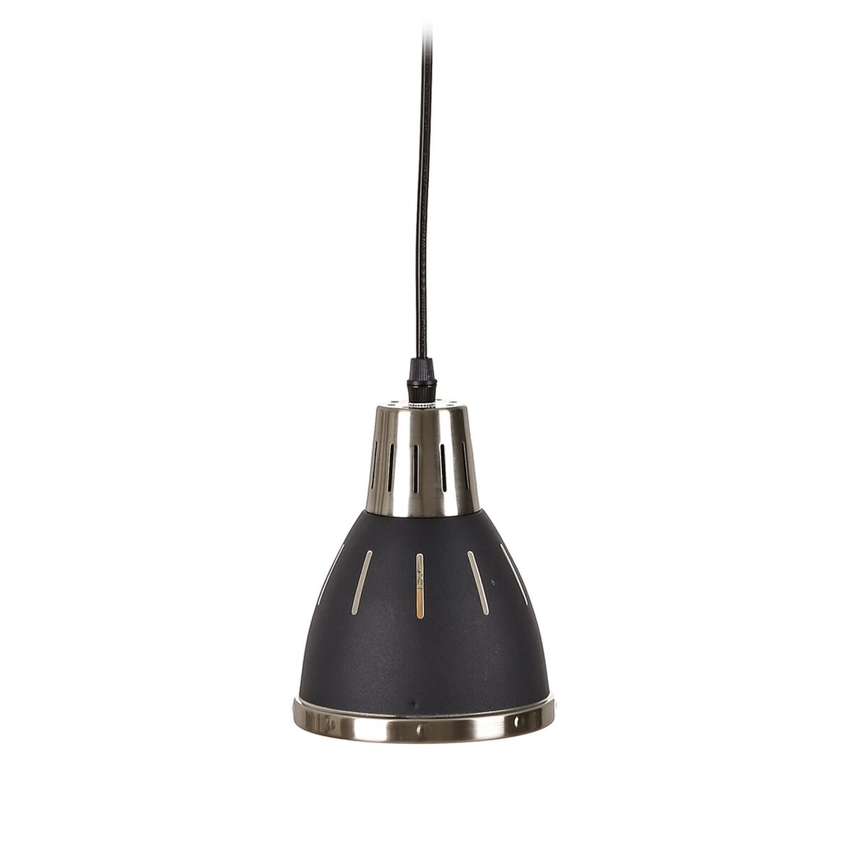 Lampadario 13,2 x 13,2 x 16 cm Nero Metallo industriale