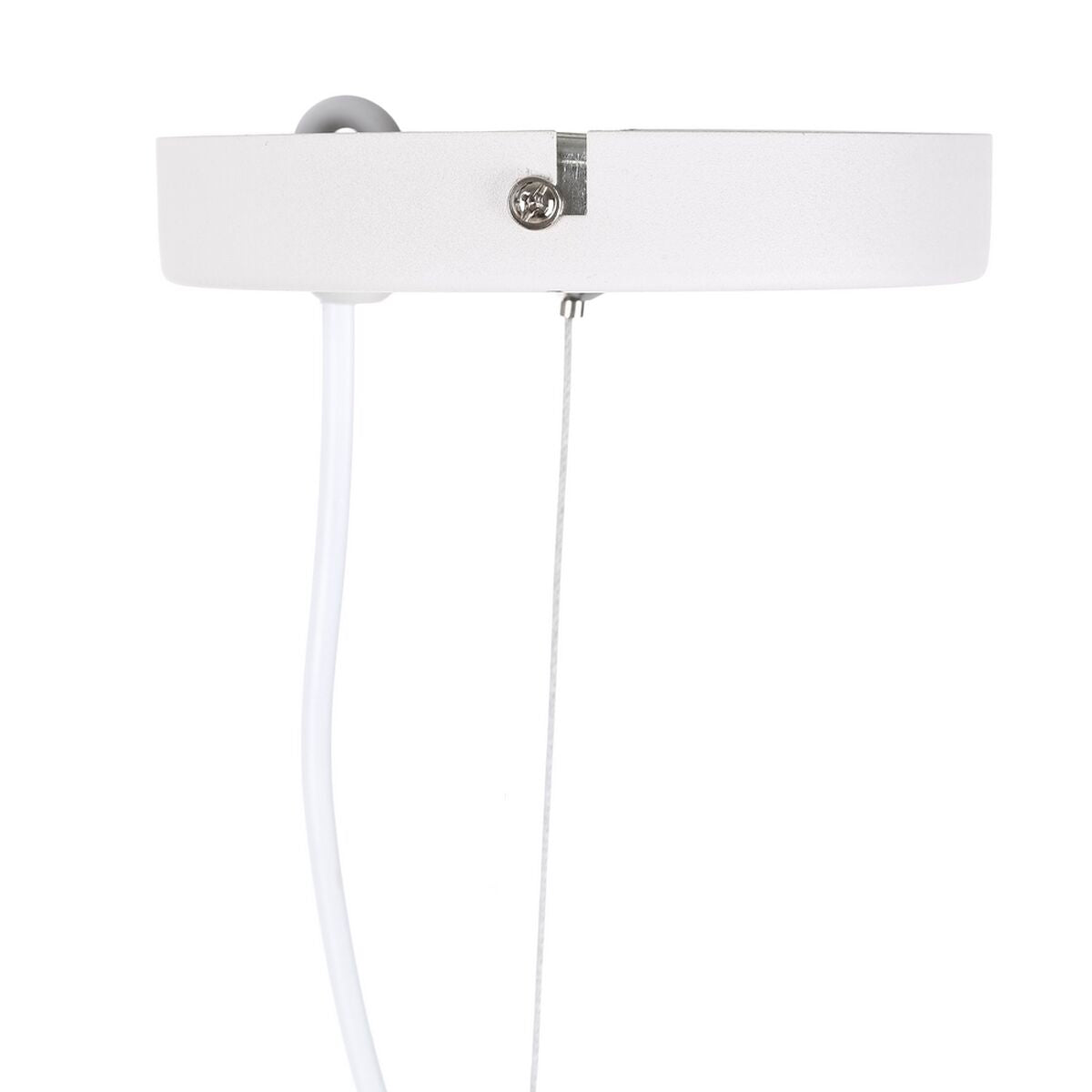 Lampadario Metallo Bianco 30 x 30 x 35 cm industriale