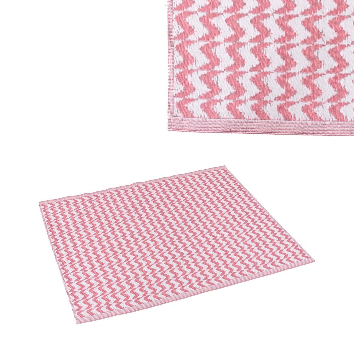 Tappeto per esterni Naxos Rosa Bianco polipropilene 90 x 150 cm