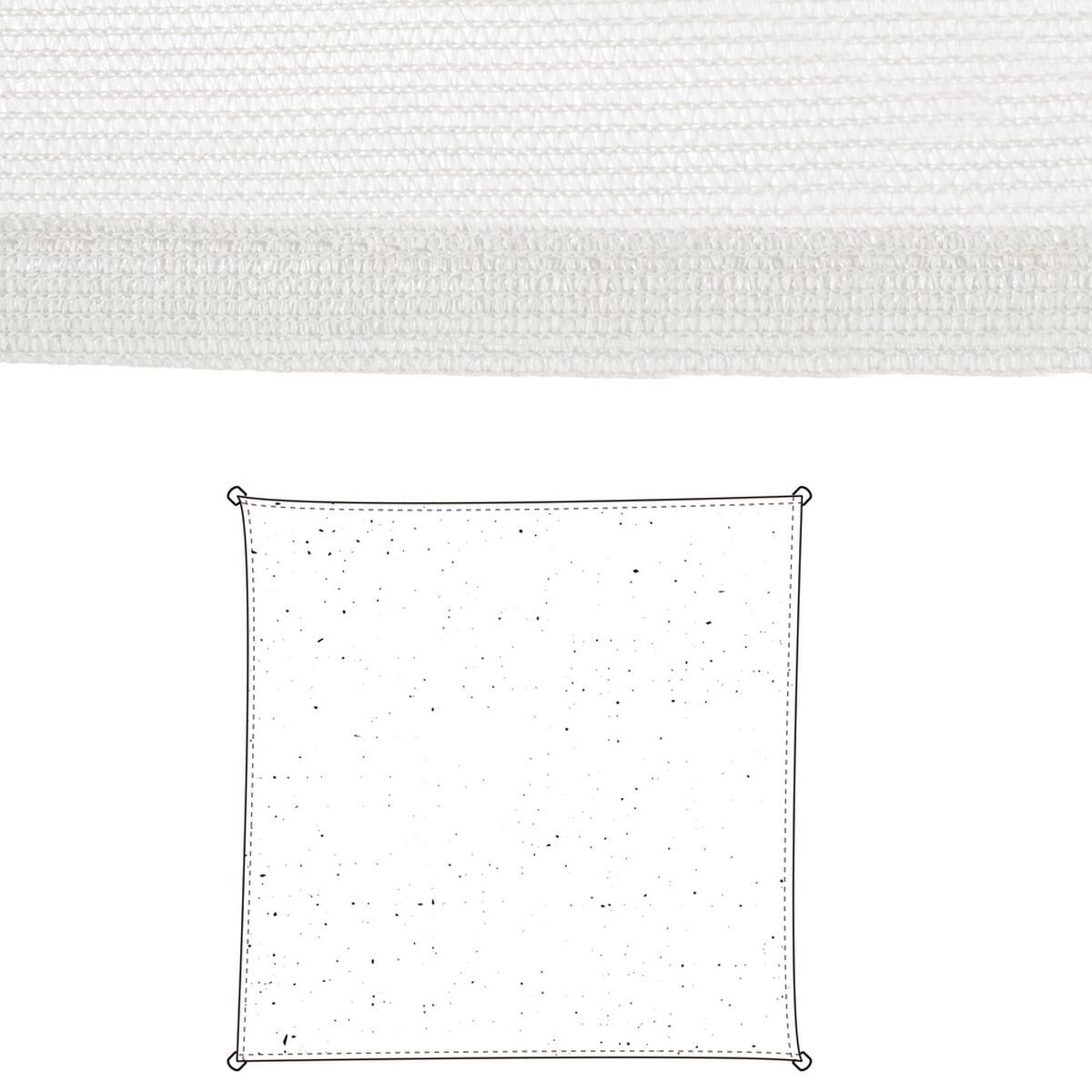 Stoffa 3 x 3 m Tenda Polietilene Bianco