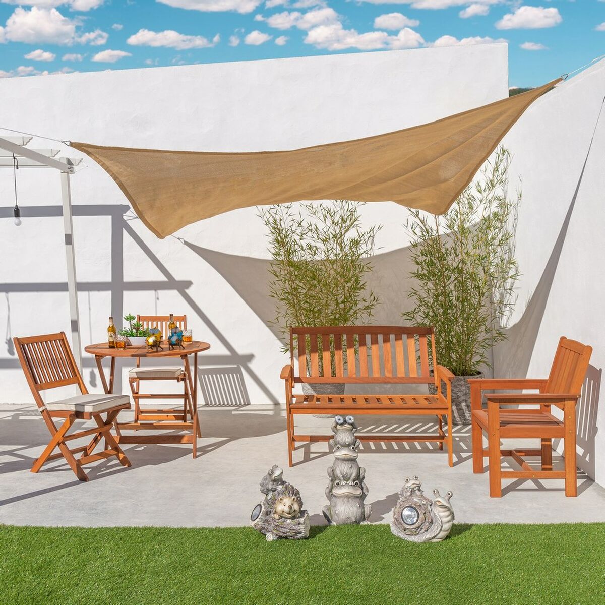 Stoffa 3 x 3 m Tenda Polietilene Bianco