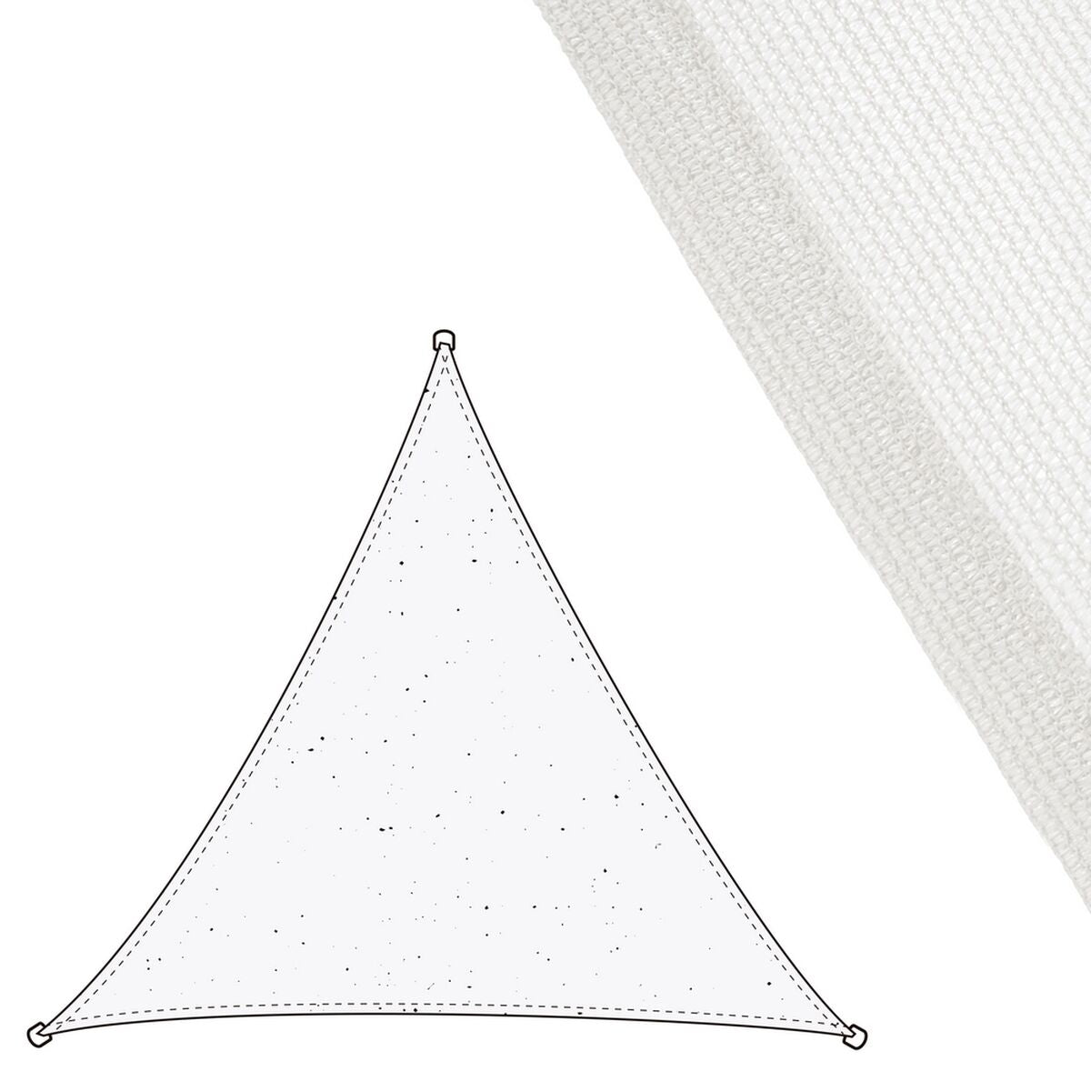 Stoffa 3 x 3 m Tenda Polietilene Bianco