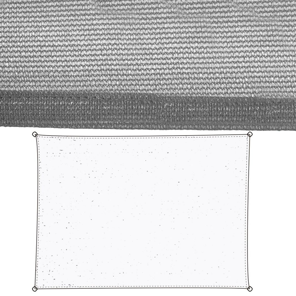 Stoffa 3,5 x 5 m Tenda Grigio Polietilene
