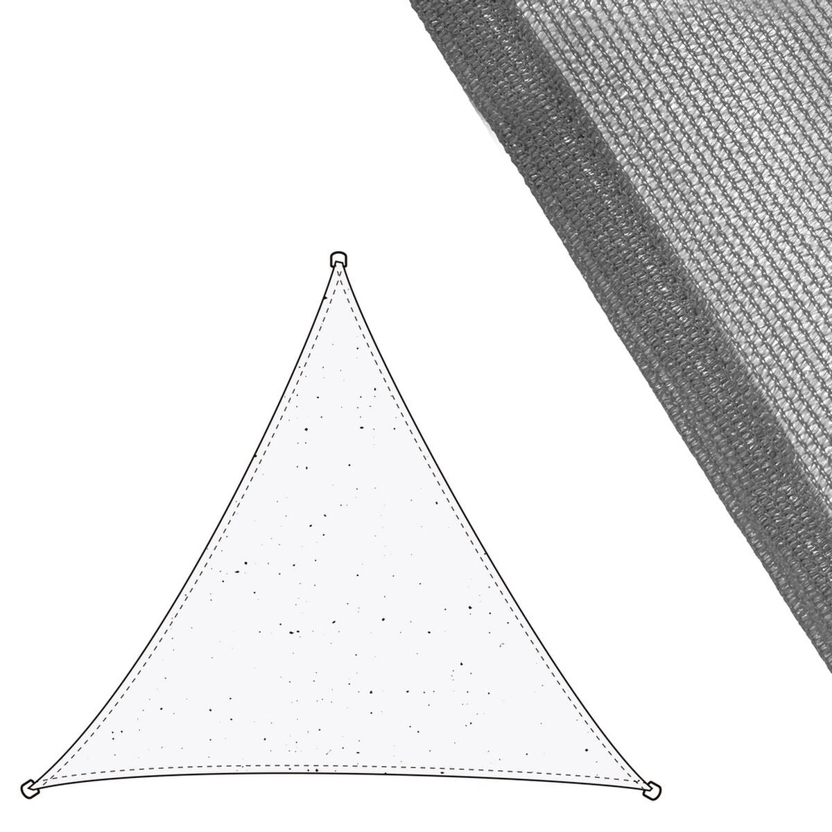 Stoffa 3 x 3 m Tenda Grigio Polietilene