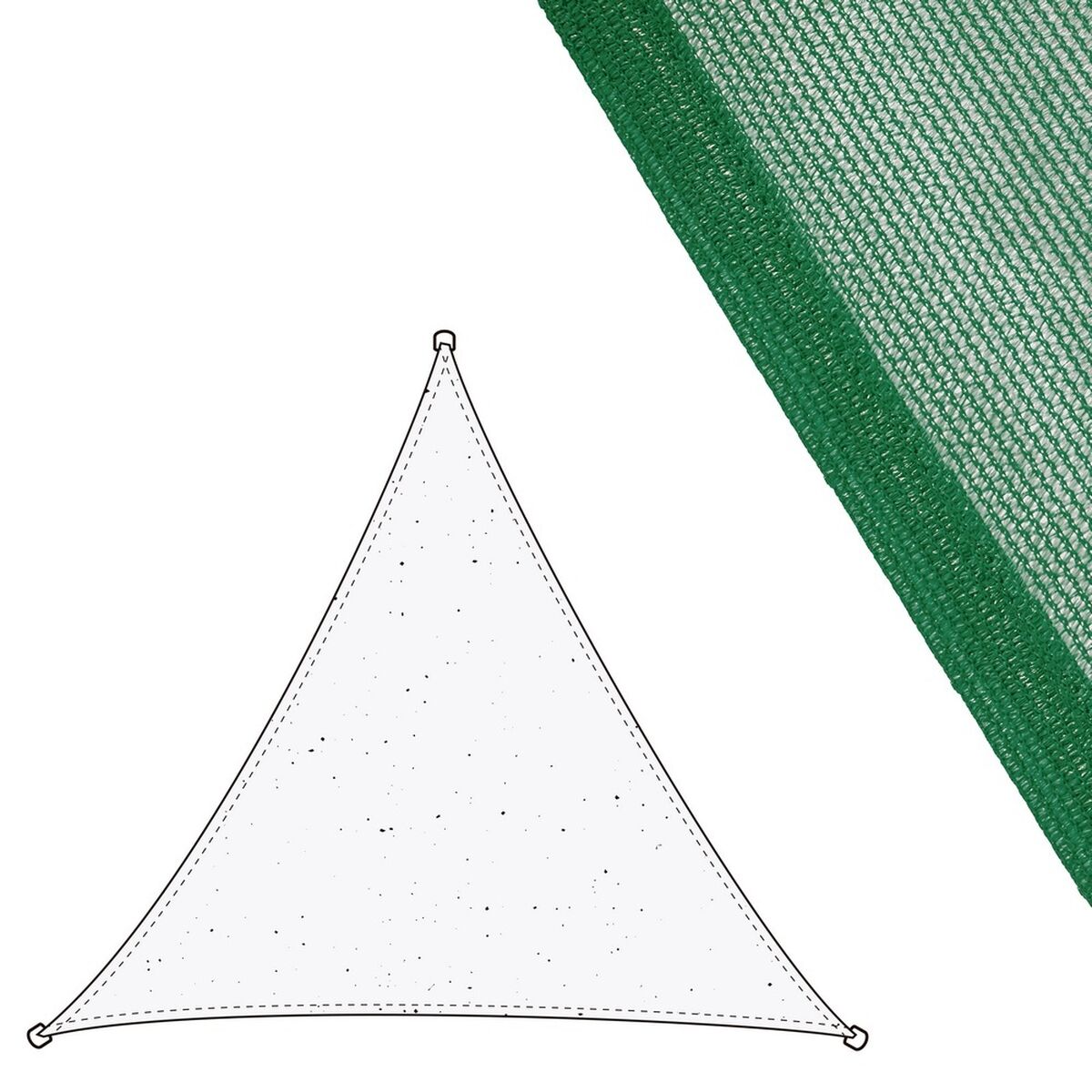 Stoffa 3 x 3 m Tenda Polietilene Verde
