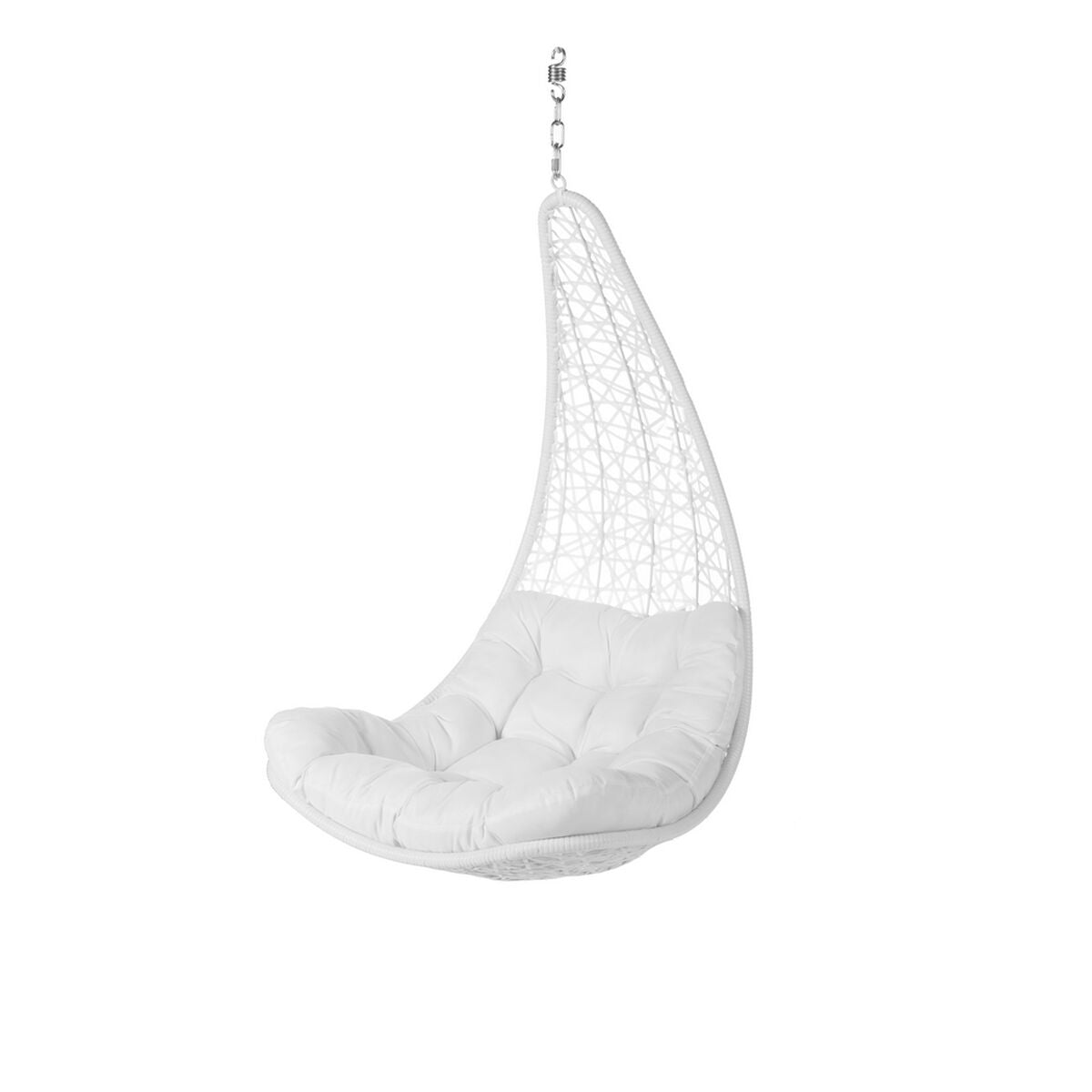 Sedia da giardino sospesa Dido Bianco Rattan 82 x 84 x 132 cm