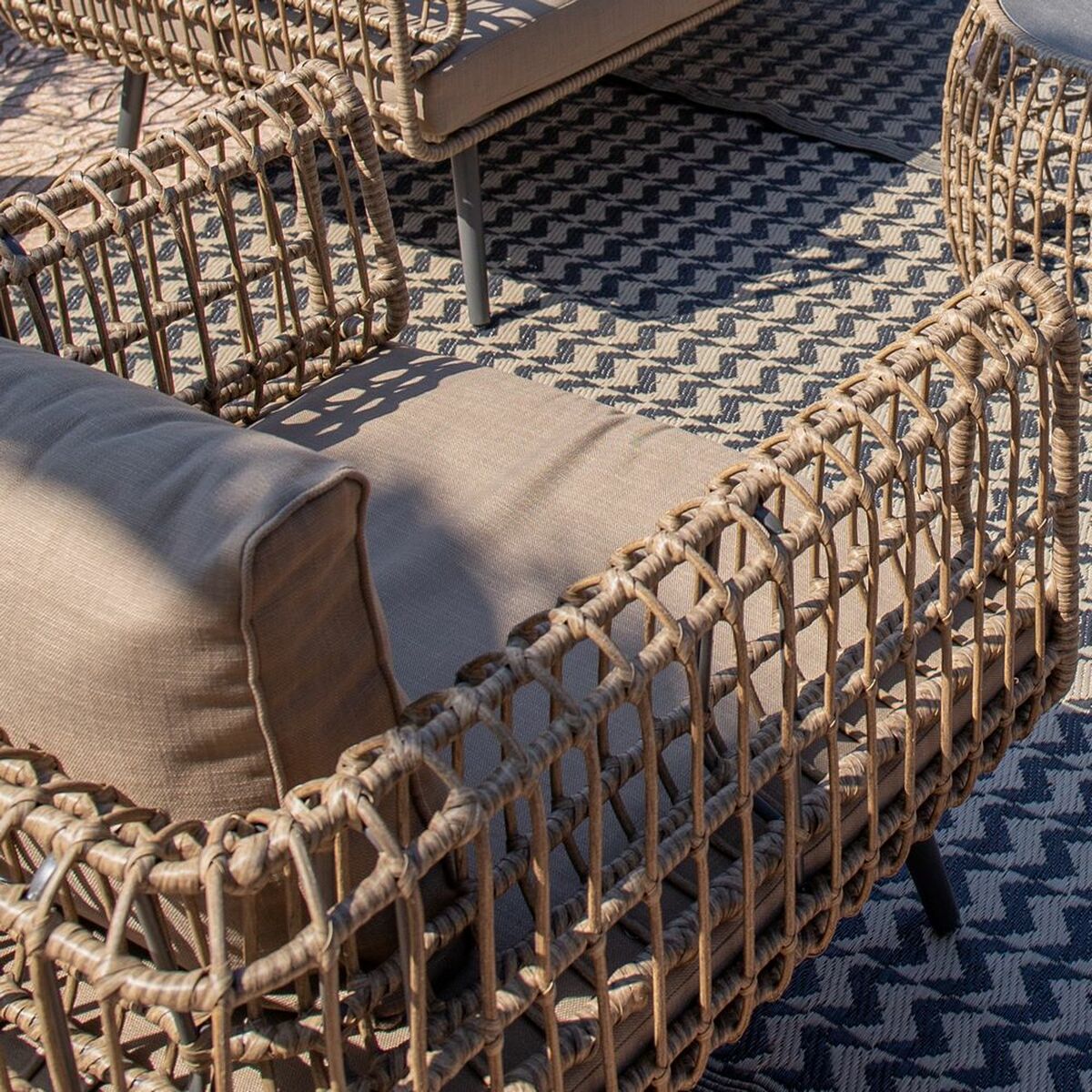 Poltrona da Giardino Ariki 83 x 84 x 67 cm rattan sintetico Acciaio