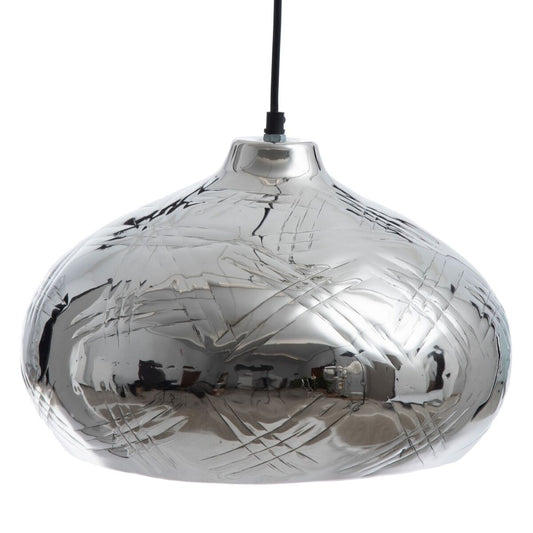 Lampadario 34 x 34 x 23 cm Argento Alluminio