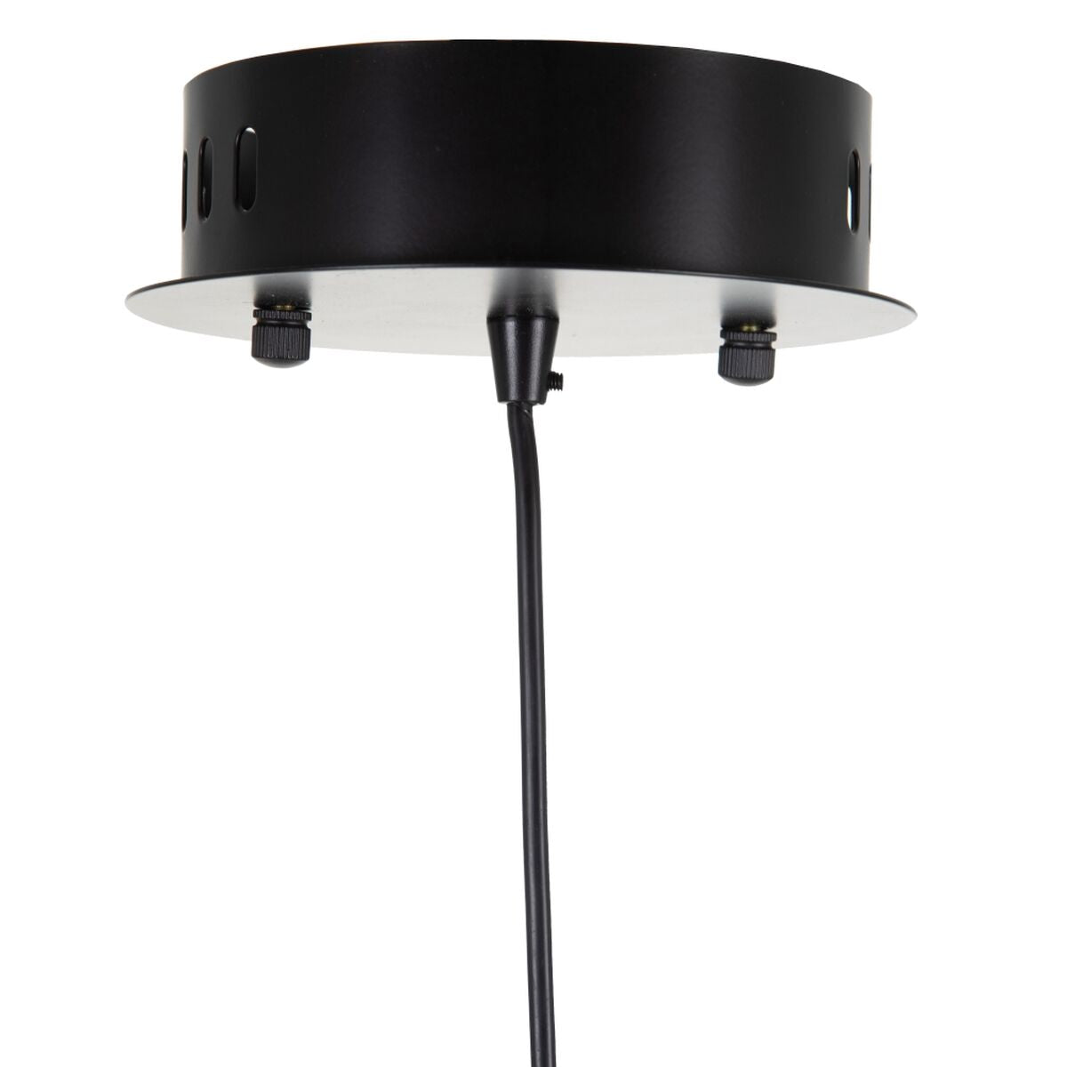 Lampadario Cristallo Nero Metallo 15 x 15 x 37 cm