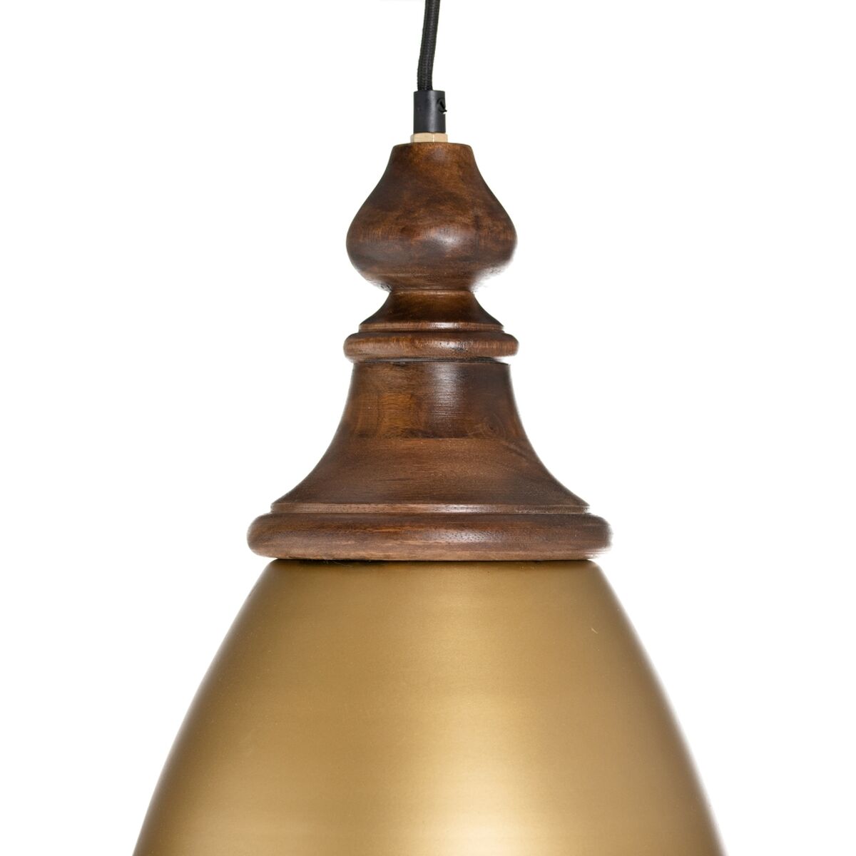 Lampadario 21 x 21 x 37 cm Dorato Legno Ferro