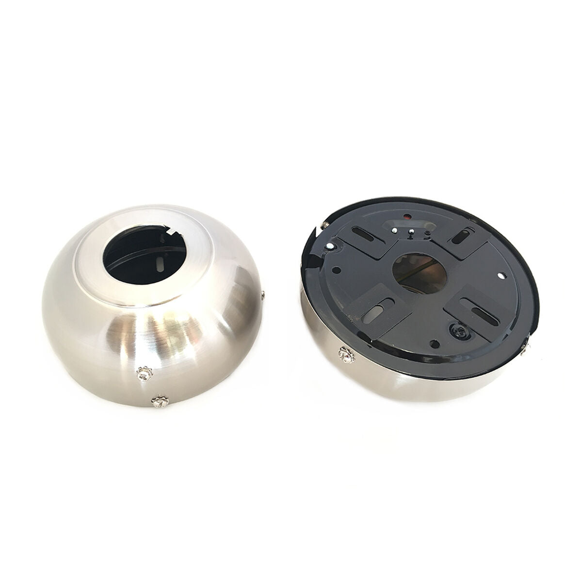 Rosa da soffitto EDM 33801 Ricambio Ø 131 x 58,5 mm Argentato Alluminio