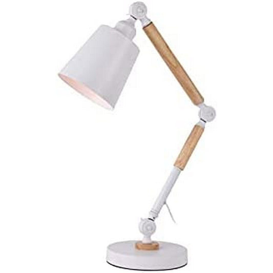 Lampada da tavolo EDM Legno Bianco Metallo 60 W (Ø 18 x 53 cm)