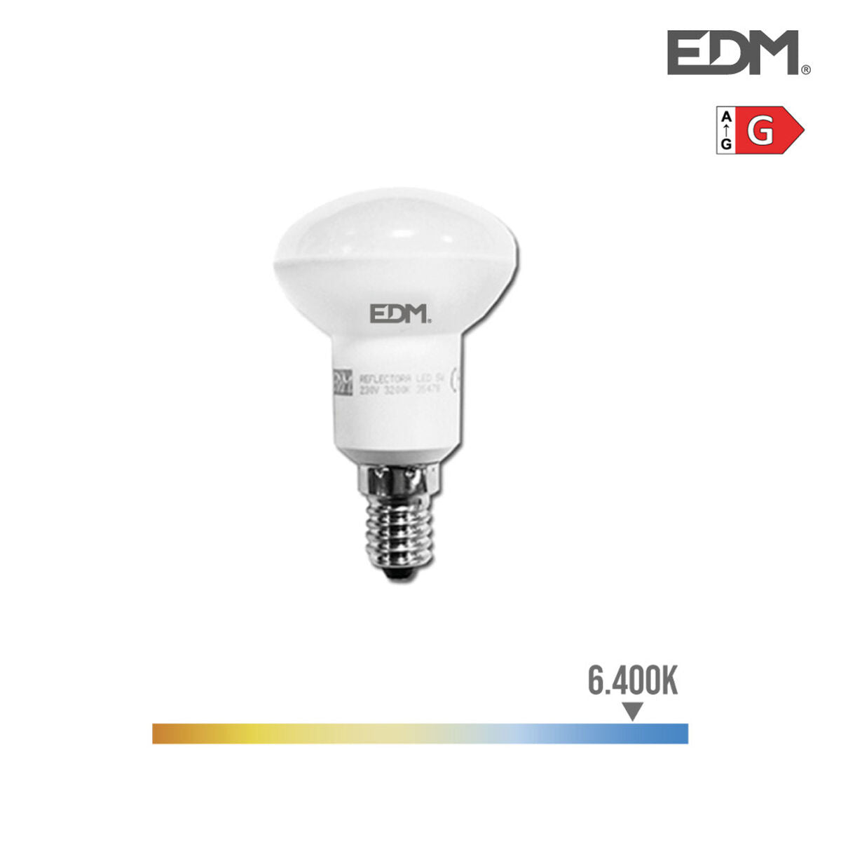Lampadina LED EDM 5 W E14 G 350 lm (6400K)