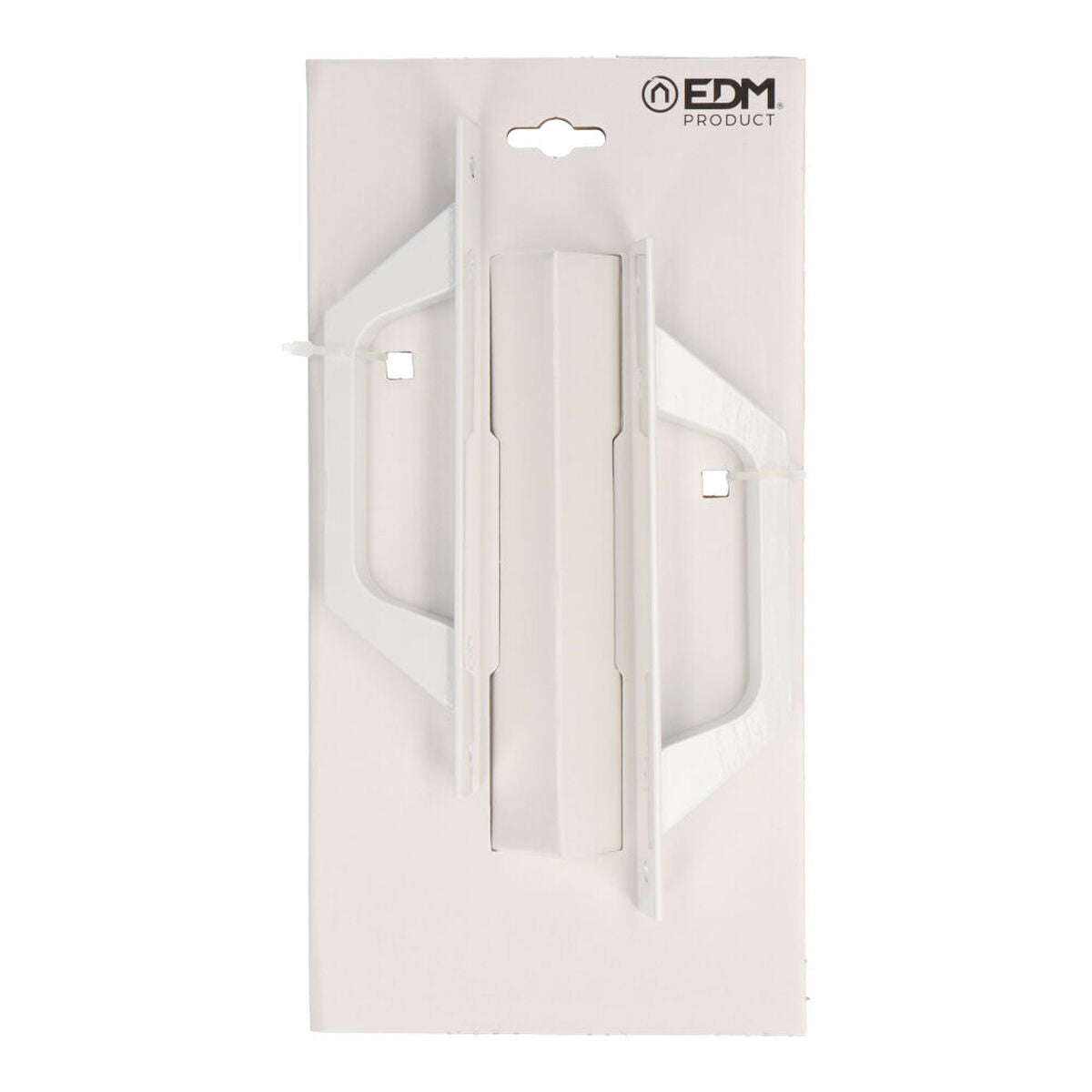 Manici EDM 6804 Lama diritta Bianco Alluminio 2 Unità 200 x 25 mm