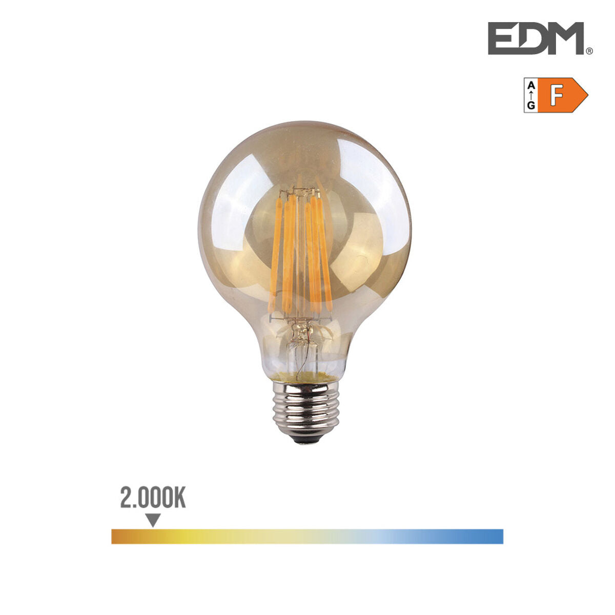Lampadina LED EDM 8 W E27 F 720 Lm (2000 K)