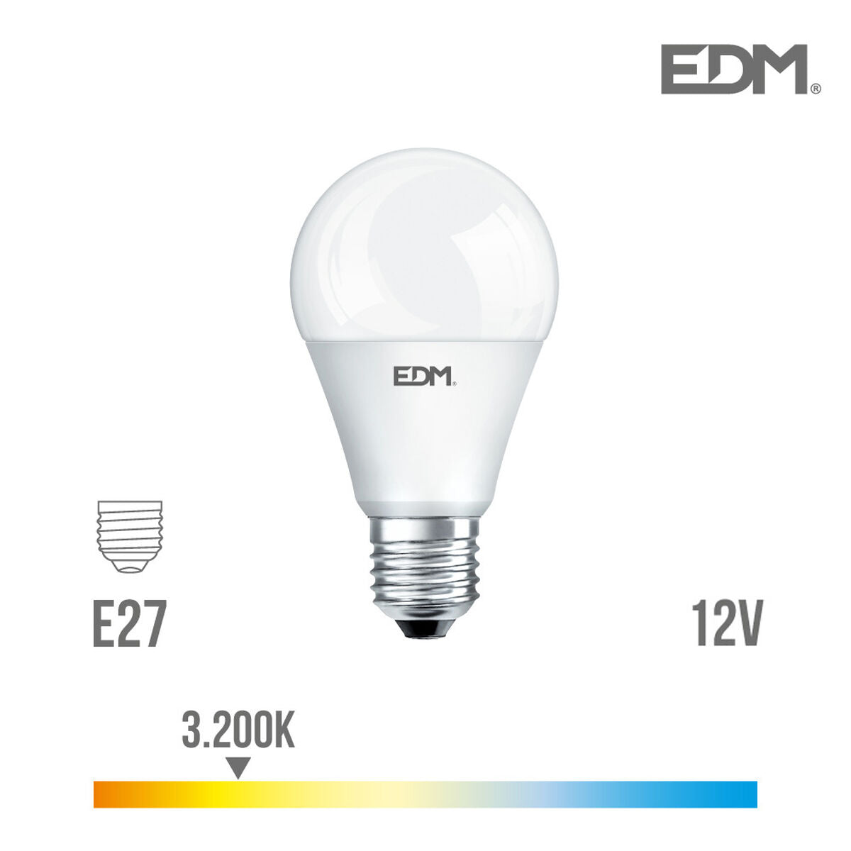 Lampadina LED EDM E27 A+ 10 W 810 Lm (3200 K)