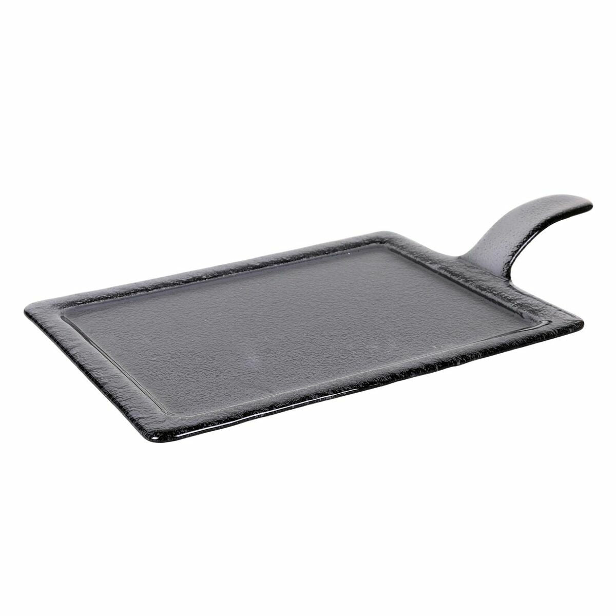 Vassoio Viejo Valle Nero Vetro 46 x 27 cm (4 Unità)