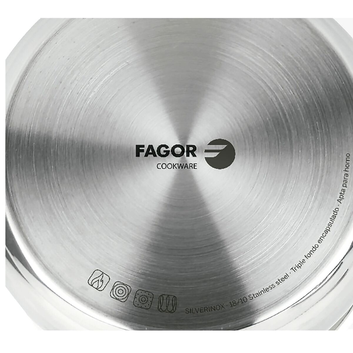 Paiolo FAGOR Silverinox Acciaio inossidabile 18/10 Cromato (Ø 12 x 6,5 cm)
