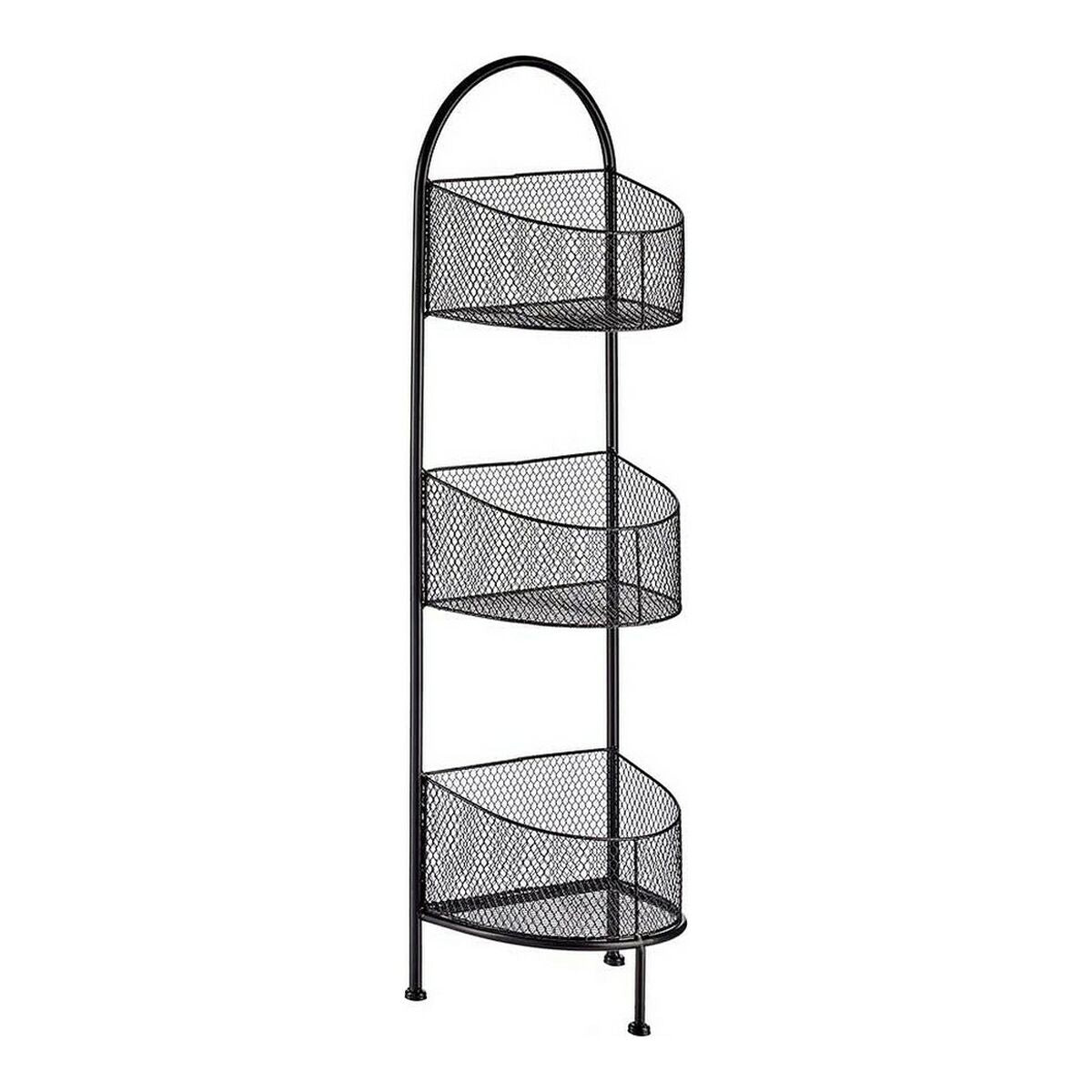 Scaffale Nero Metallo (21,2 x 97 x 28,5 cm)