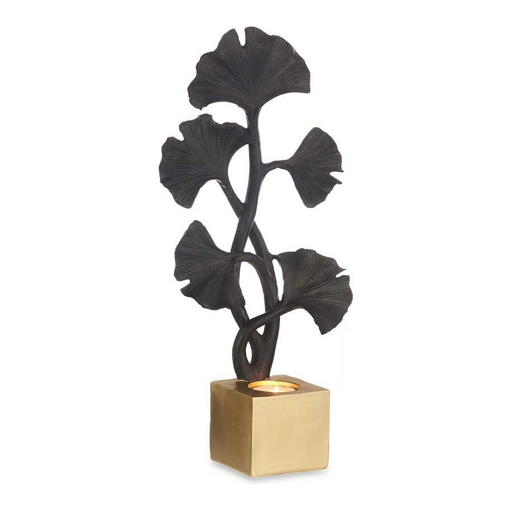 Statua Decorativa Nero Fiori poliresina (7,7 x 36,3 x 16,5 cm)