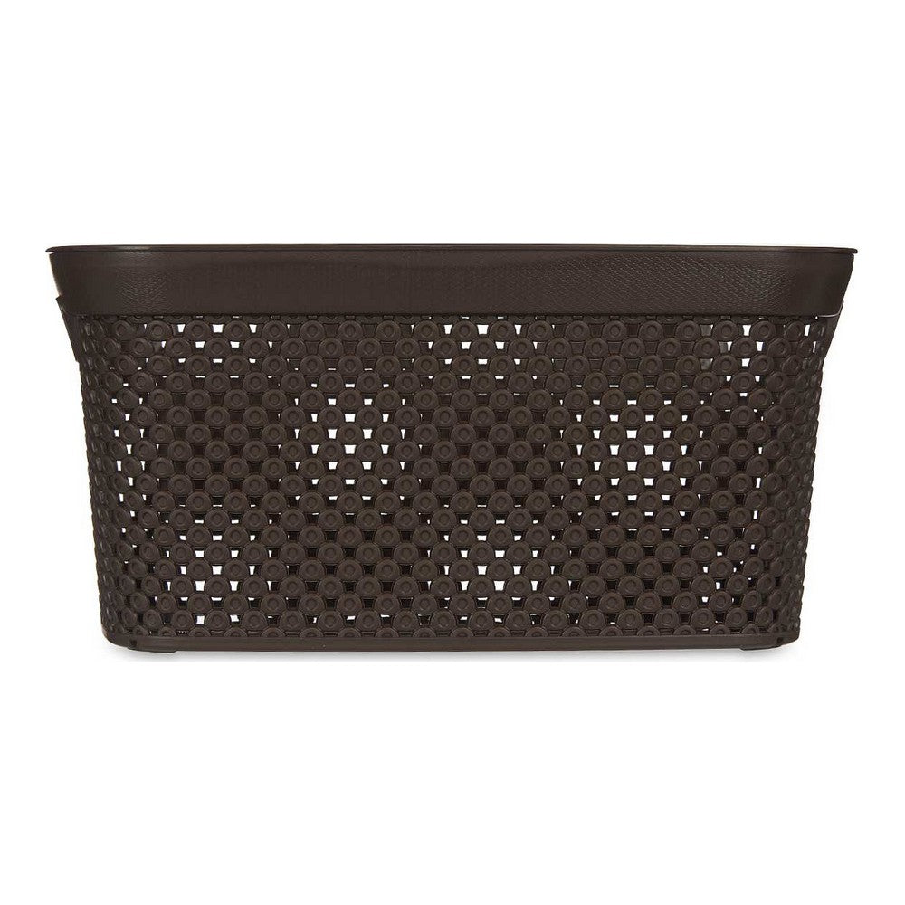 Cesto Marrone Plastica (24 x 17 x 35 cm)