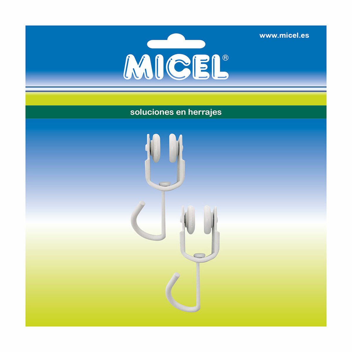 Puleggia per tende Micel TLD18 Interno Bianco 2 Unità