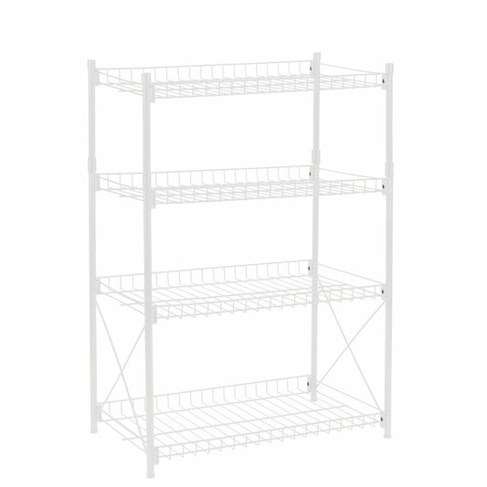 Scaffale Confortime Metallo Bianco 52 x 34 x 86 cm (2 Unità)