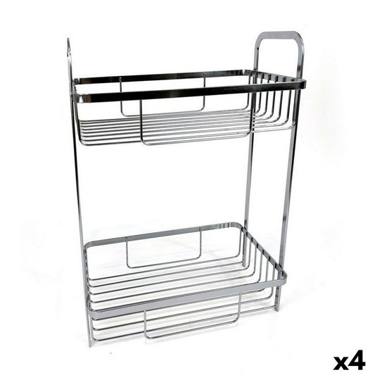 Scaffale da Bagno Confortime Chromed Argentato 29 x 18 x 39 cm (4 Unità)