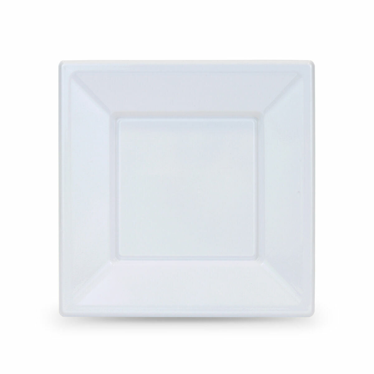 Set di piatti riutilizzabili Algon Quadrato Plastica 18 x 18 x 1,5 cm (24 Unità)