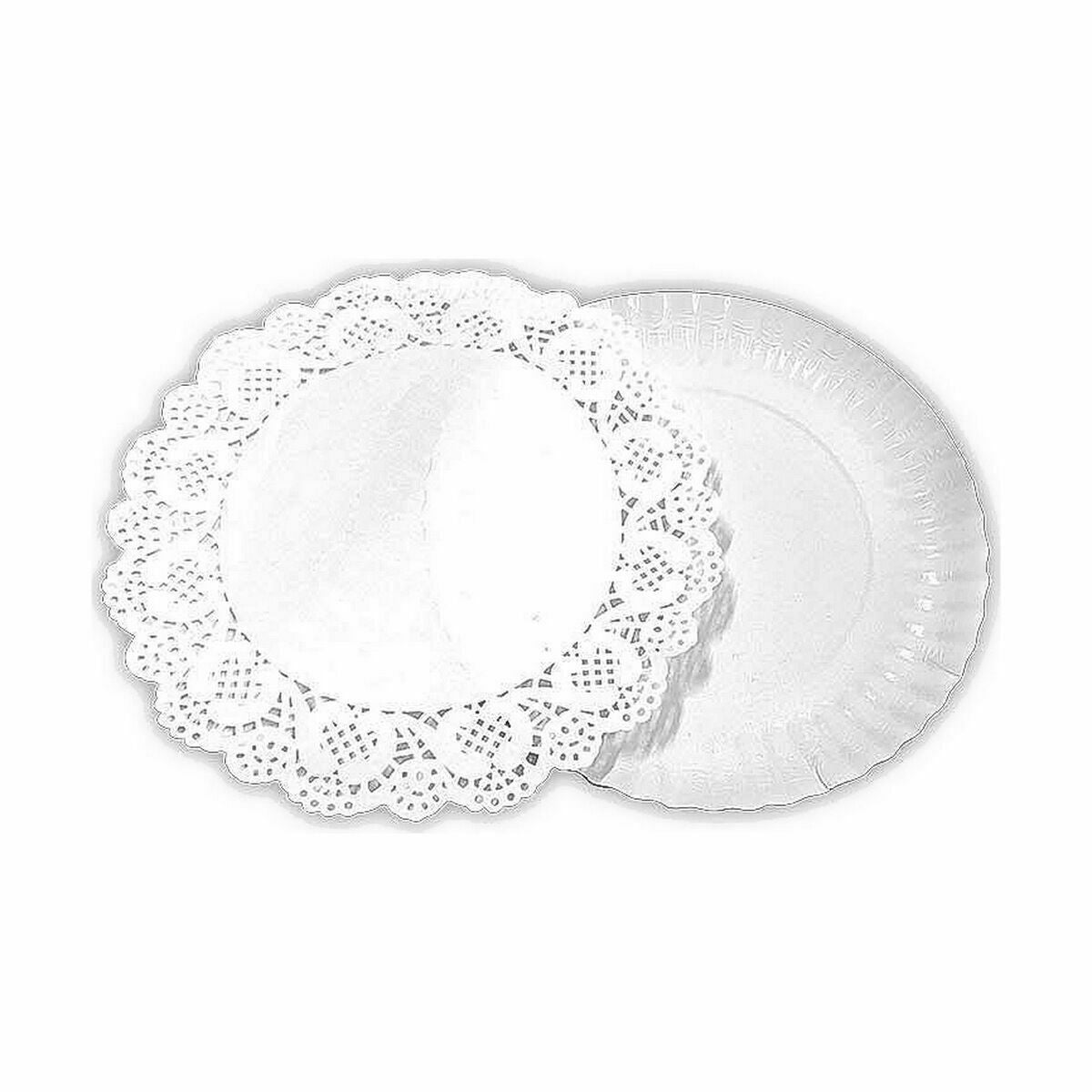 Set di vassoi per alimenti Algon Rotonda Bianco 4 Pezzi 16 x 16 x 1,5 cm (48 Unità)