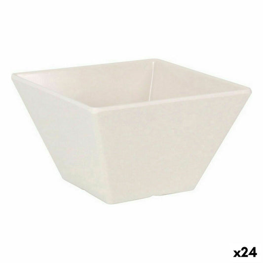 Ciotola per Aperitivi La Mediterránea Melammina Bianco Brillante 13 x 13 x 7 cm (24 Unità)