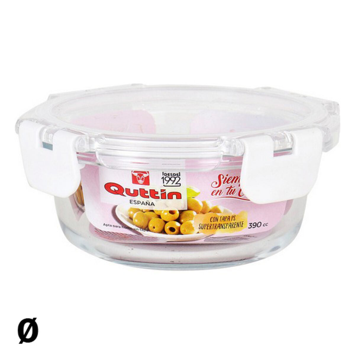 Porta pranzo Ermetico Quttin Trasparente Acrilico