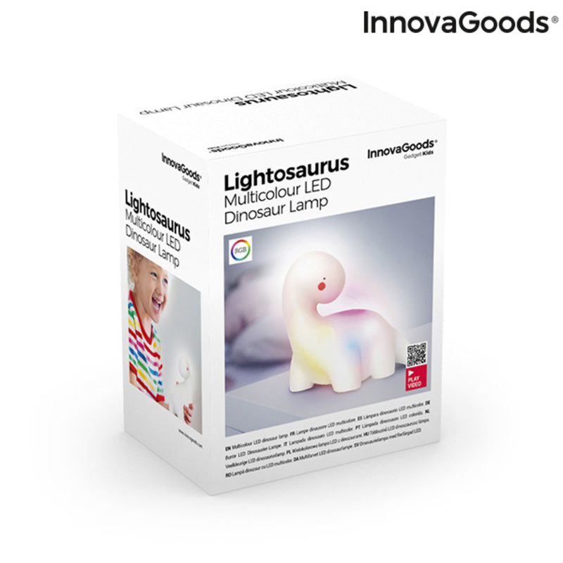 Lampada Dinosauro LED Multicolor Lightosaurus InnovaGoods