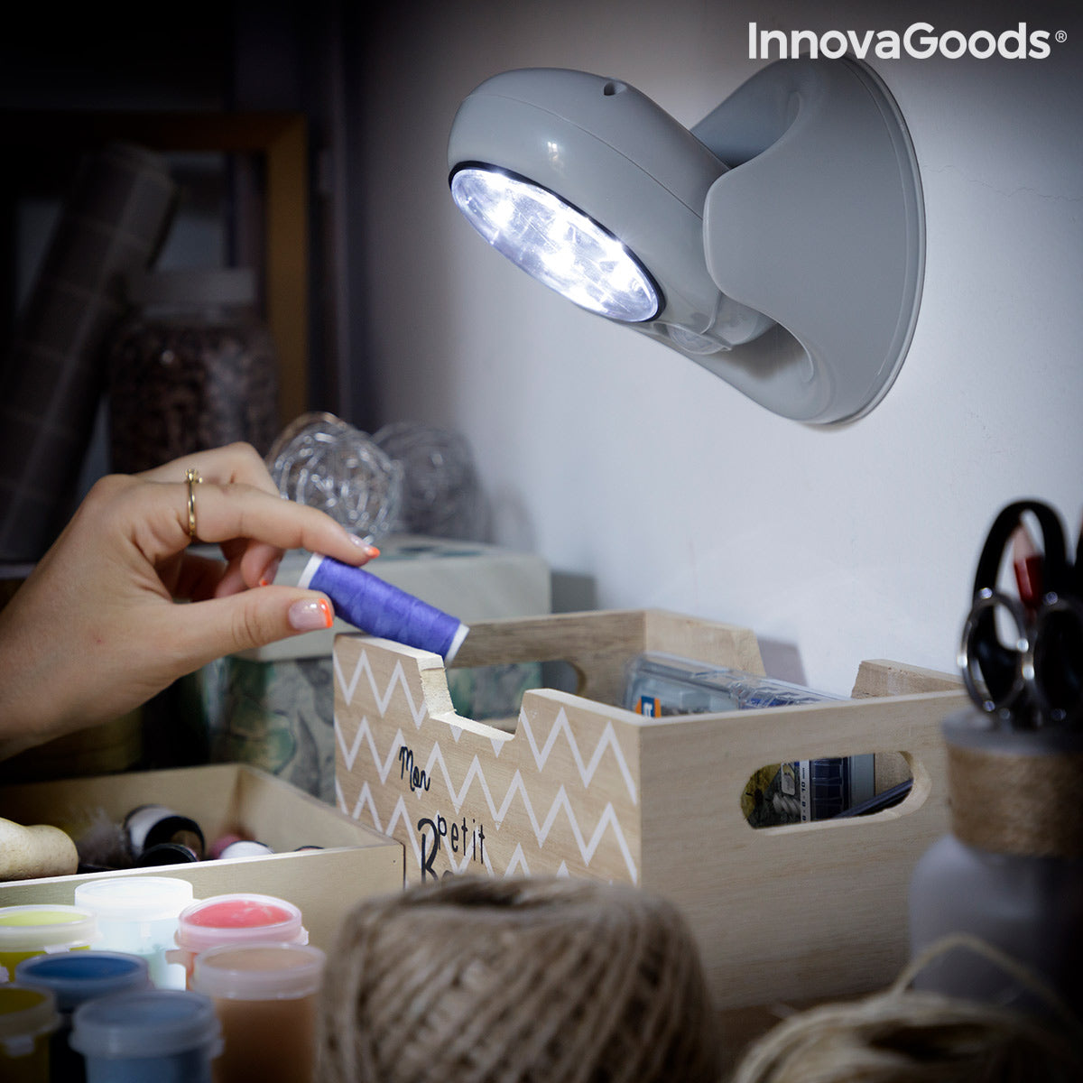 Lampada LED con Sensore di Movimento Lumact 360º InnovaGoods