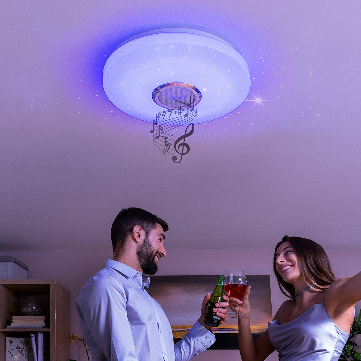 Plafoniera a LED con Altoparlante Lumavox InnovaGoods