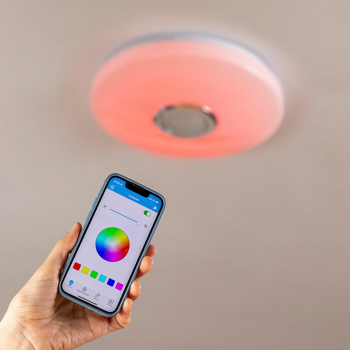Plafoniera a LED con Altoparlante Lumavox InnovaGoods