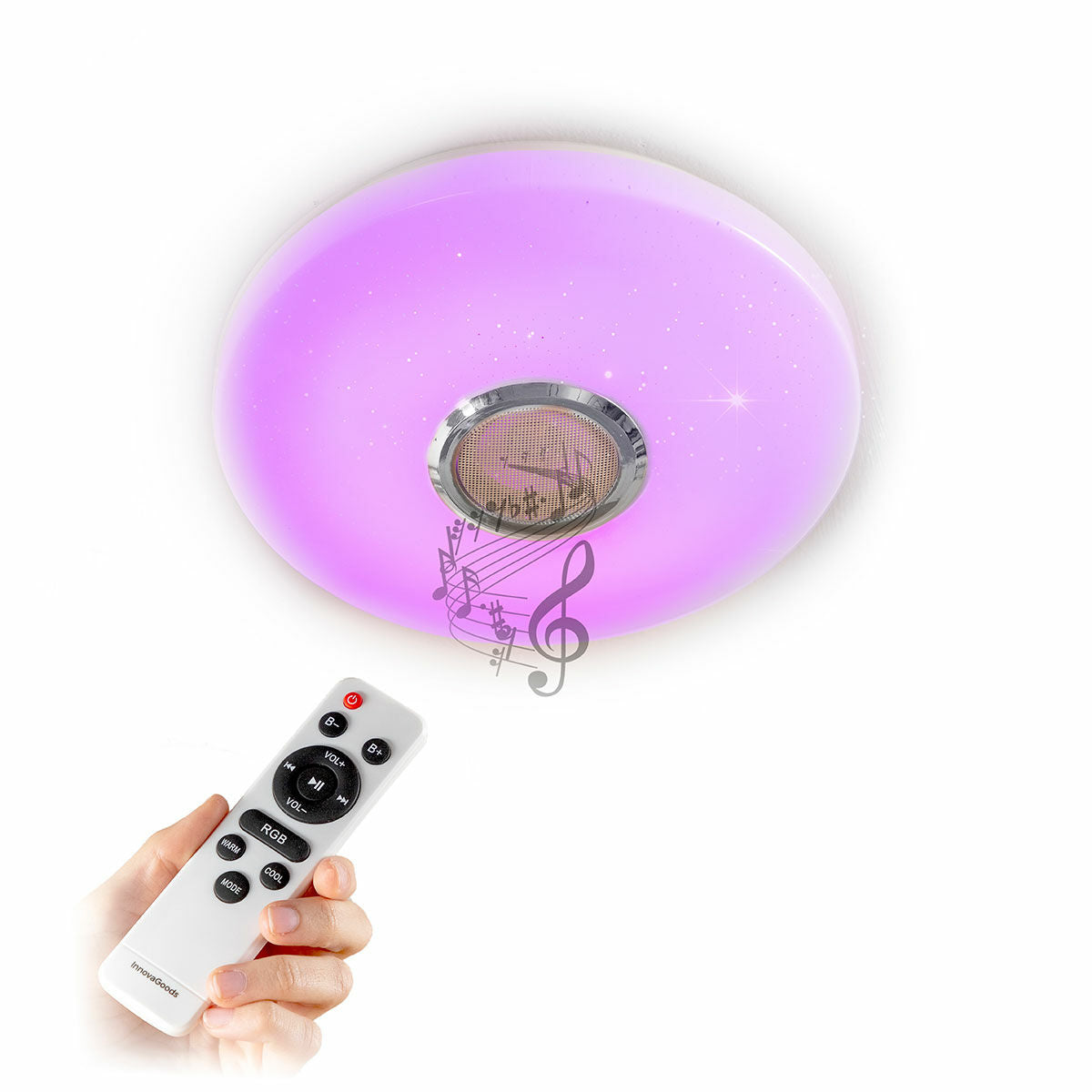 Plafoniera a LED con Altoparlante Lumavox InnovaGoods