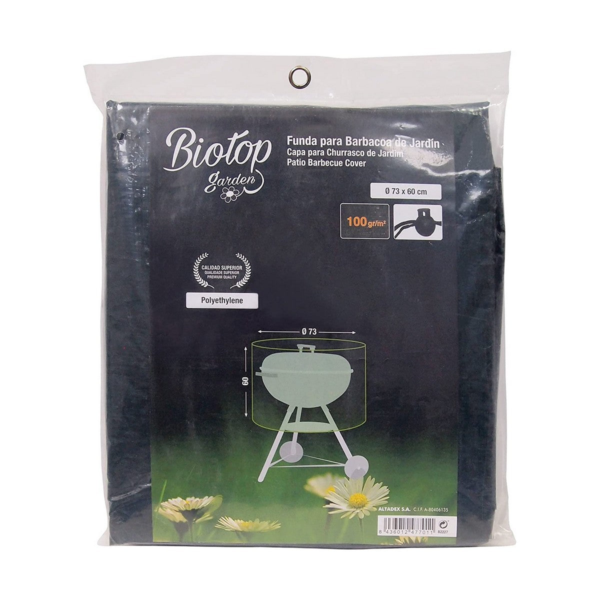 Coperchio di protezione per barbecue Altadex Polietilene Verde