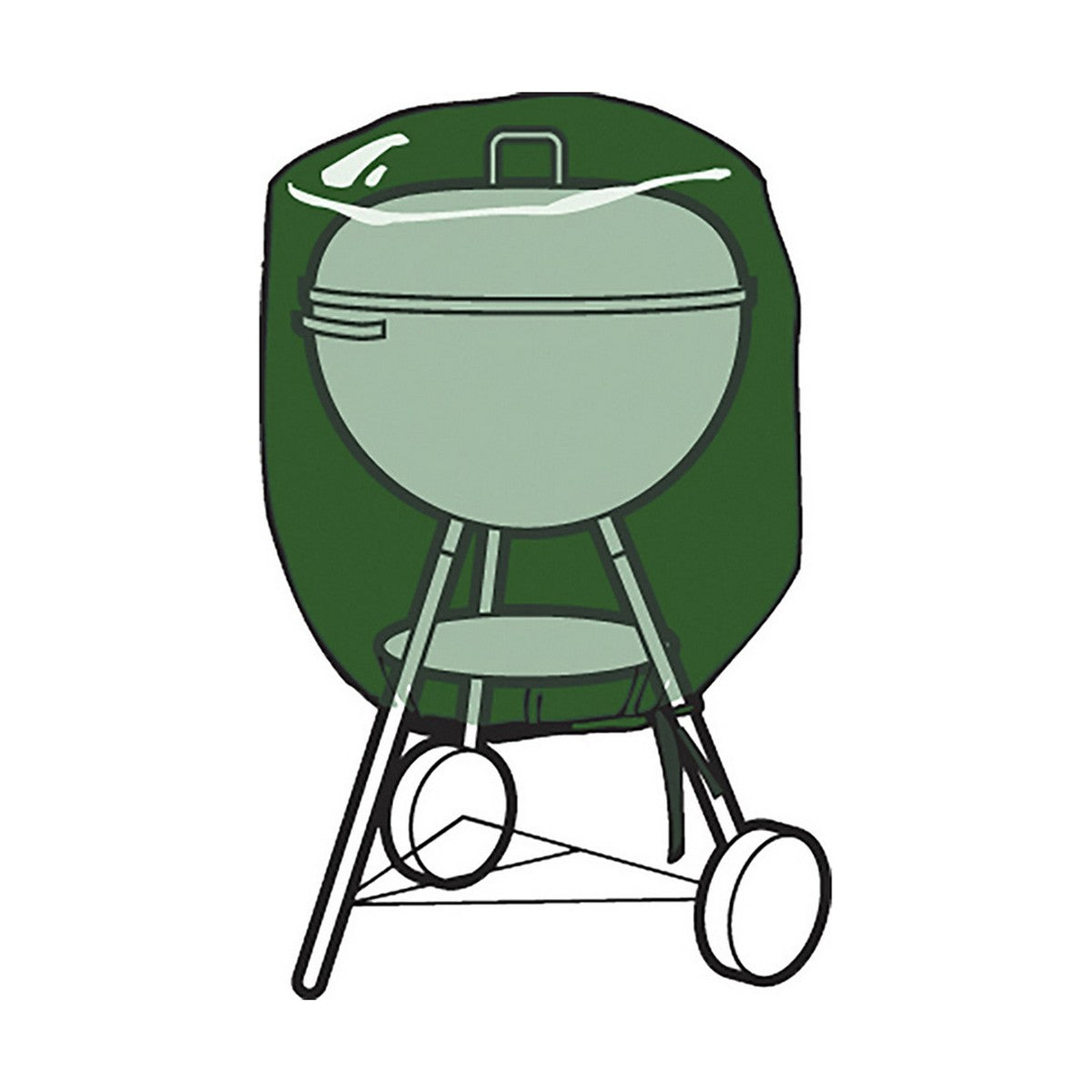 Coperchio di protezione per barbecue Altadex Polietilene Verde