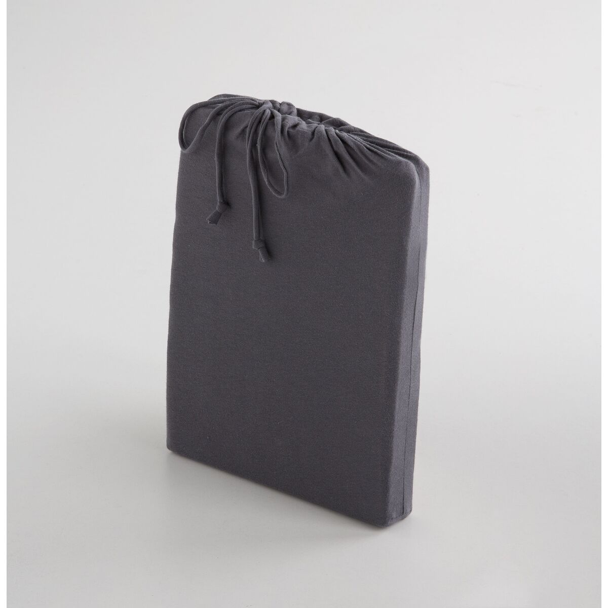 Lenzuolo con angoli aderenti Naturals ELBA Grigio scuro 135 x 200 (Ala francese)