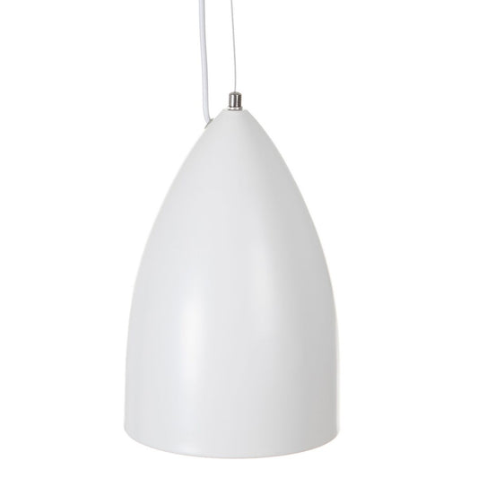 Lampadario Alluminio Bianco 20 x 20 x 30 cm