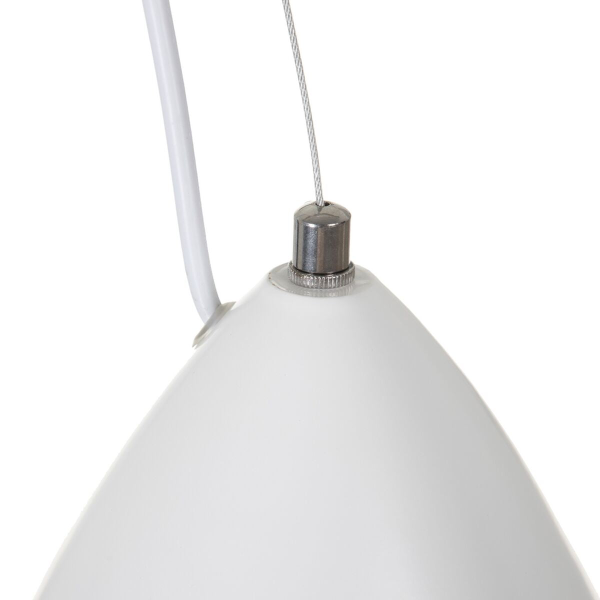 Lampadario Alluminio Bianco 20 x 20 x 30 cm