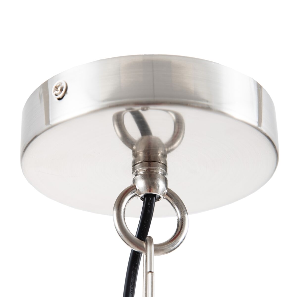 Lampadario Metallo Argento 34 x 34 x 38 cm