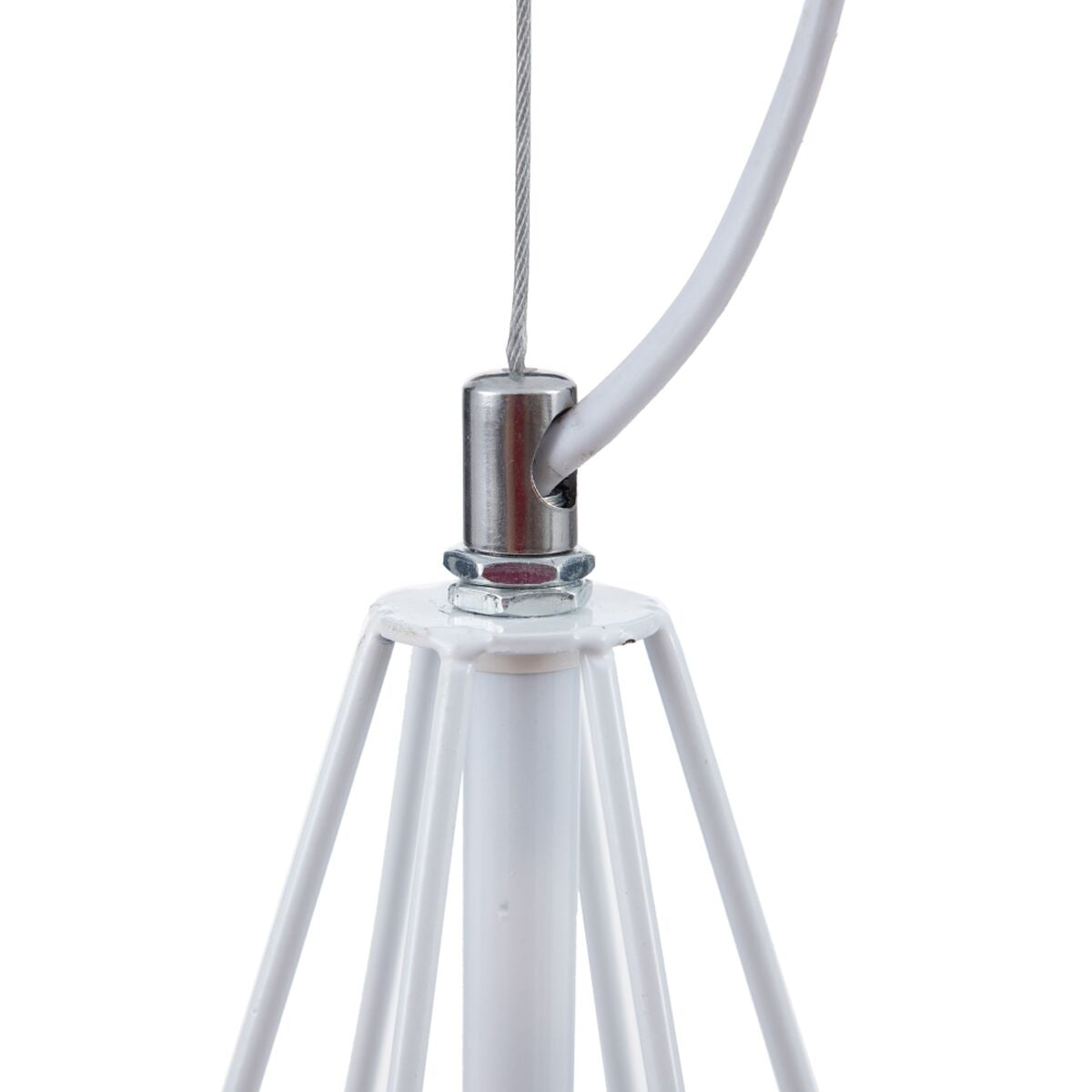 Lampadario Metallo 26 x 26 x 46 cm Bianco