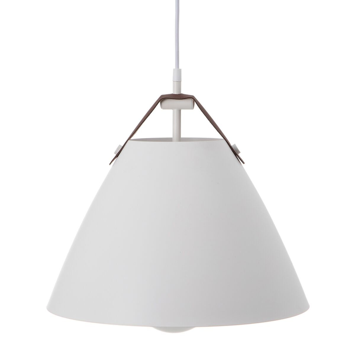 Lampadario Metallo Bianco 36 x 36 x 38 cm