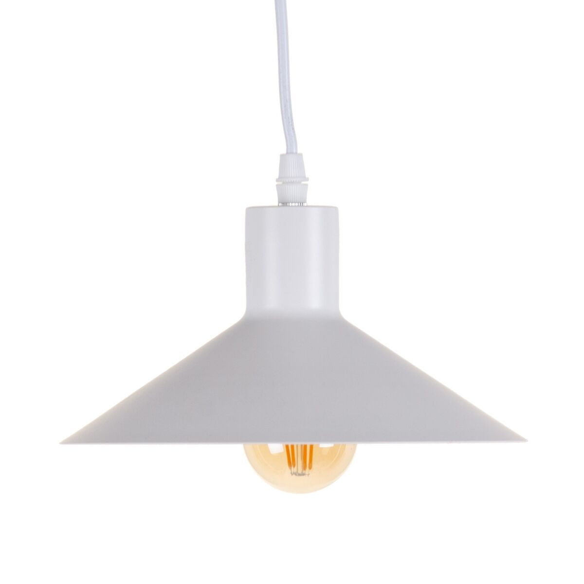 Lampadario Bianco Ferro Moderno 220 V 22 x 22 x 15 cm