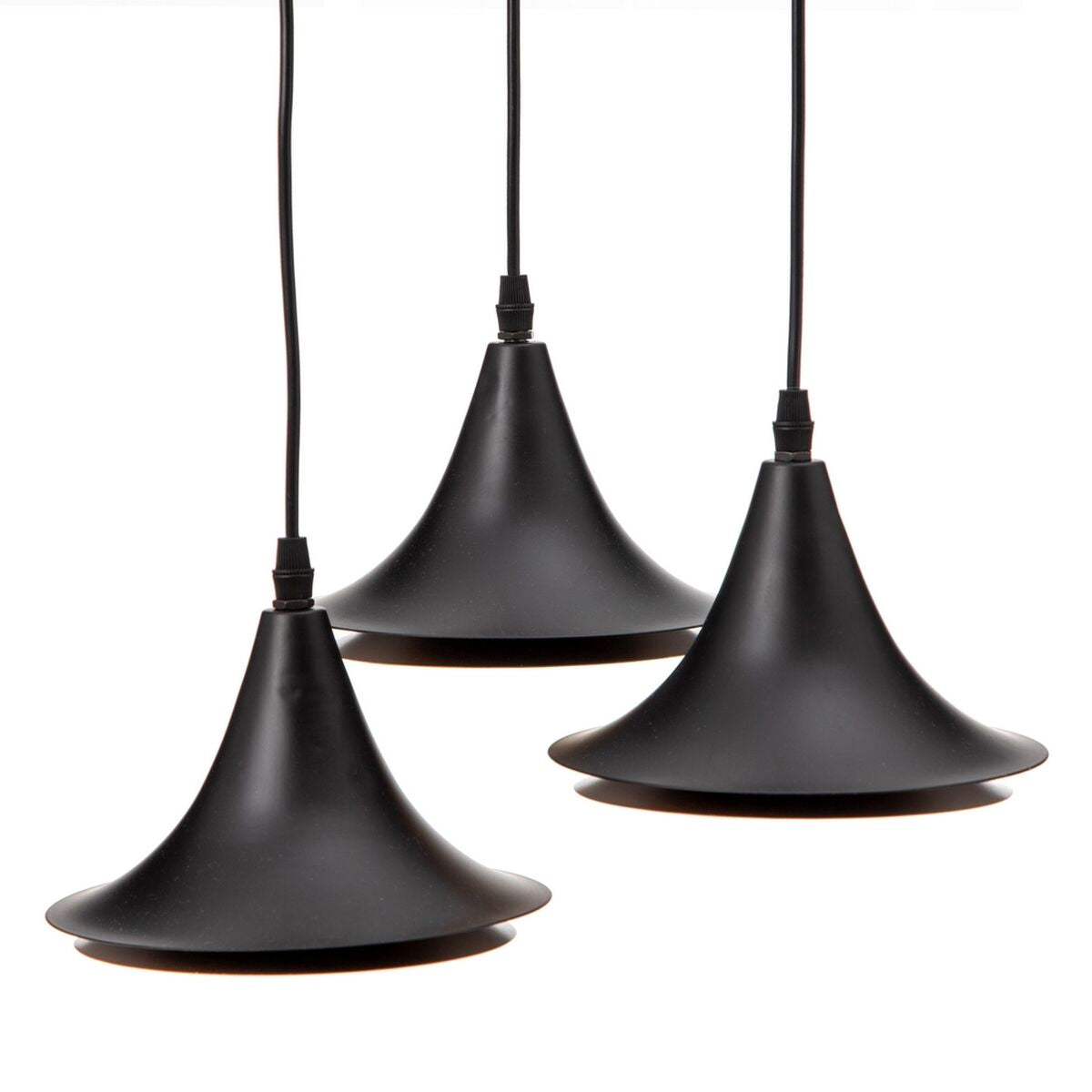 Lampadario 36 x 36 x 130 cm Nero Dorato Metallo