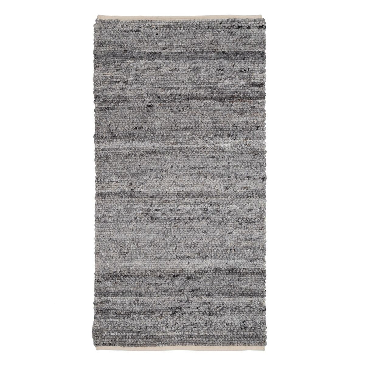 Tappeto 80 x 150 cm Tessuto Sintetico Grigio