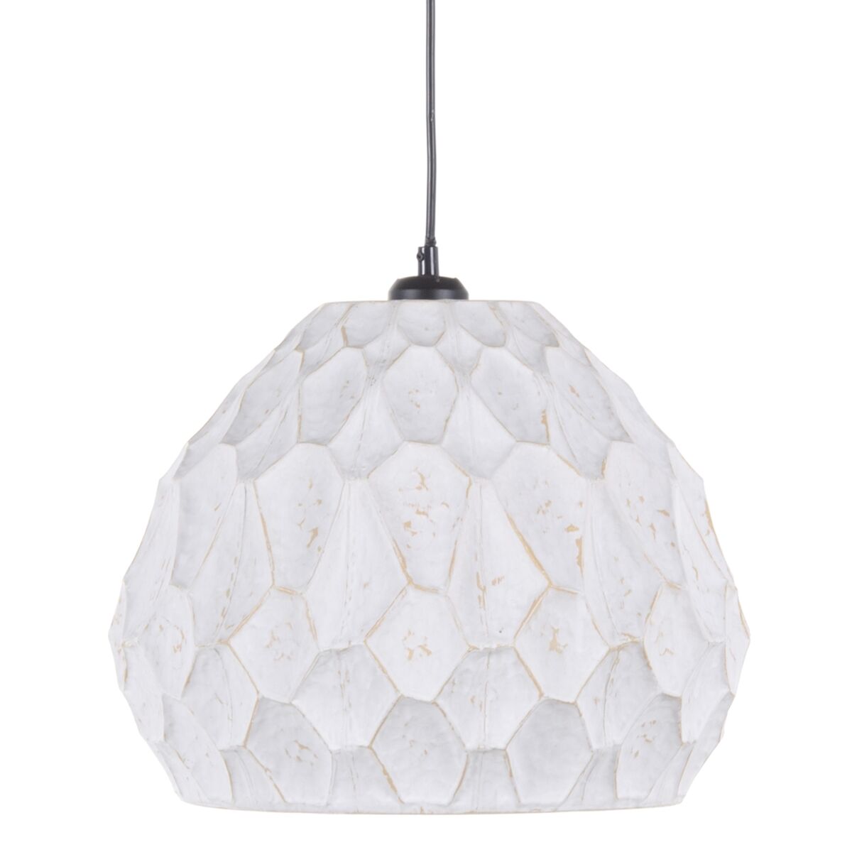 Lampadario 35,5 x 35,5 x 30 cm Metallo Bianco