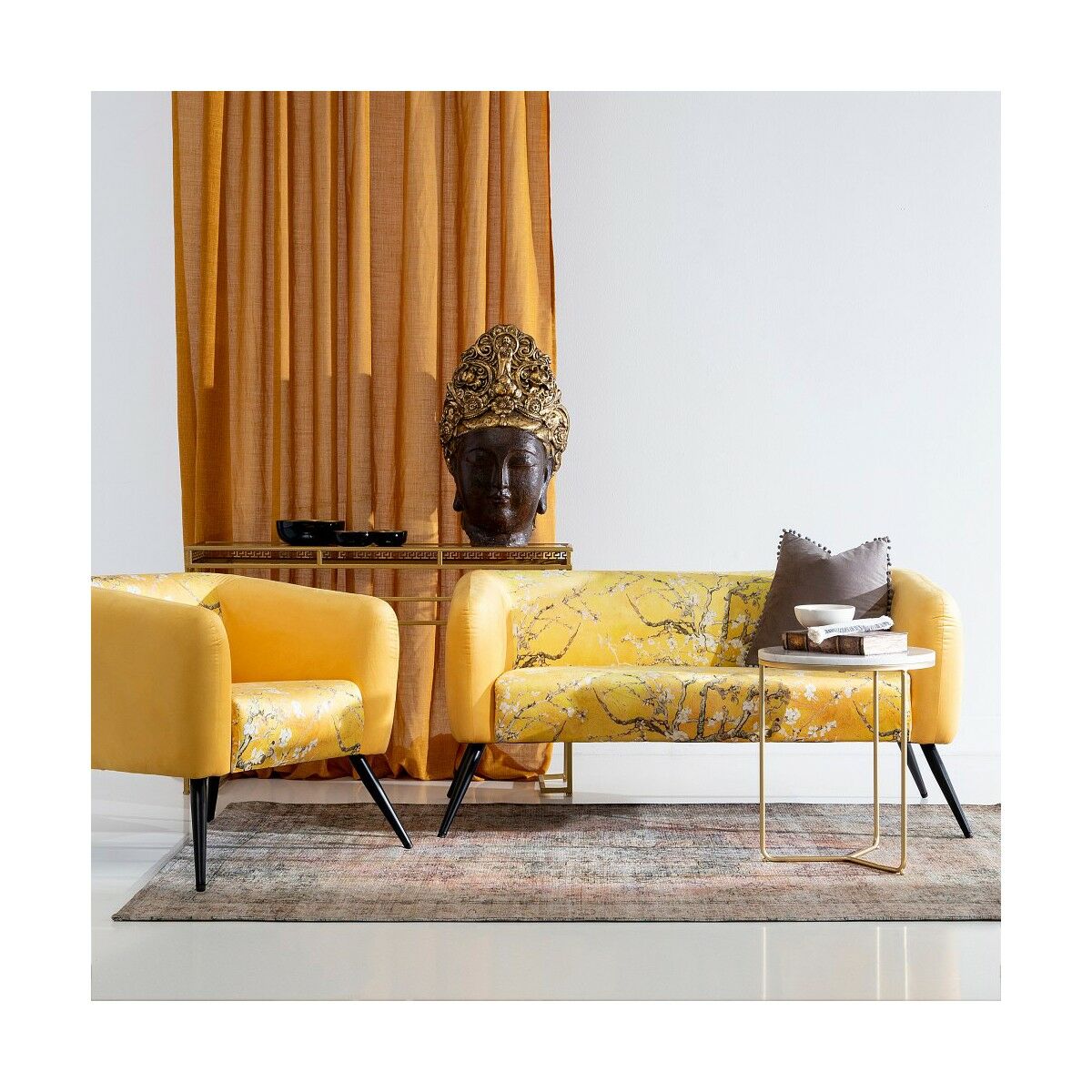 Divano velluto 140 x 71 x 71 cm